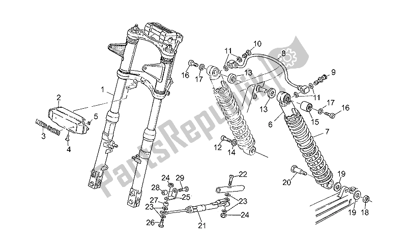 Todas las partes para Amortiguador Delantero / Trasero de Moto-Guzzi V 65 Custom 650 1985