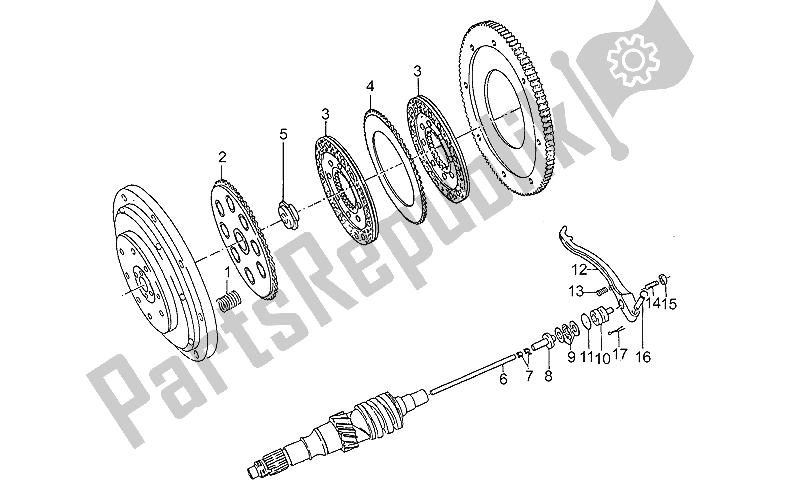 Todas as partes de Embreagem do Moto-Guzzi GT 1000 1987