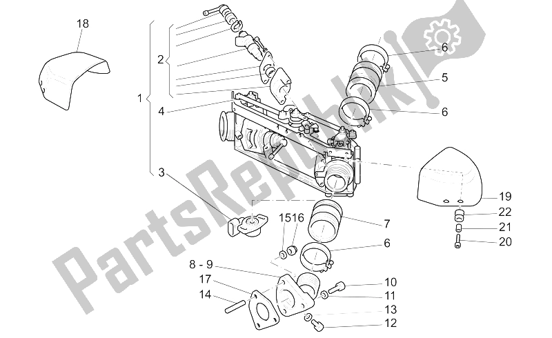 Todas las partes para Cuerpo Del Acelerador de Moto-Guzzi California Alum TIT PI CAT 1100 2003