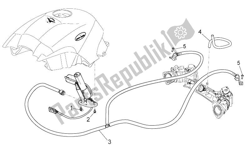 Alle onderdelen voor de Brandstoftoevoer van de Moto-Guzzi Sport 1200 2006