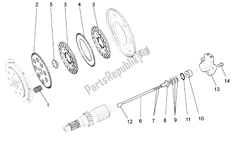 Toutes les pièces pour le Embrayage du Moto-Guzzi Norge Polizia Berlino 850 2008