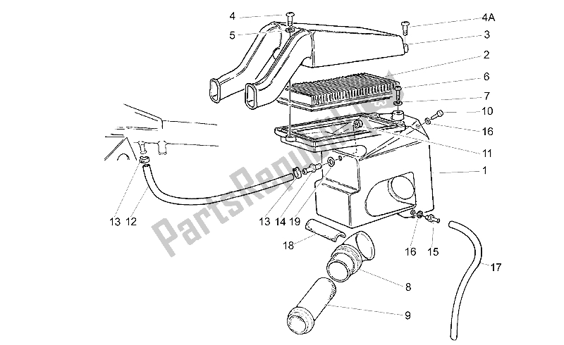 Toutes les pièces pour le Filtre à Air du Moto-Guzzi California Special 1100 1999