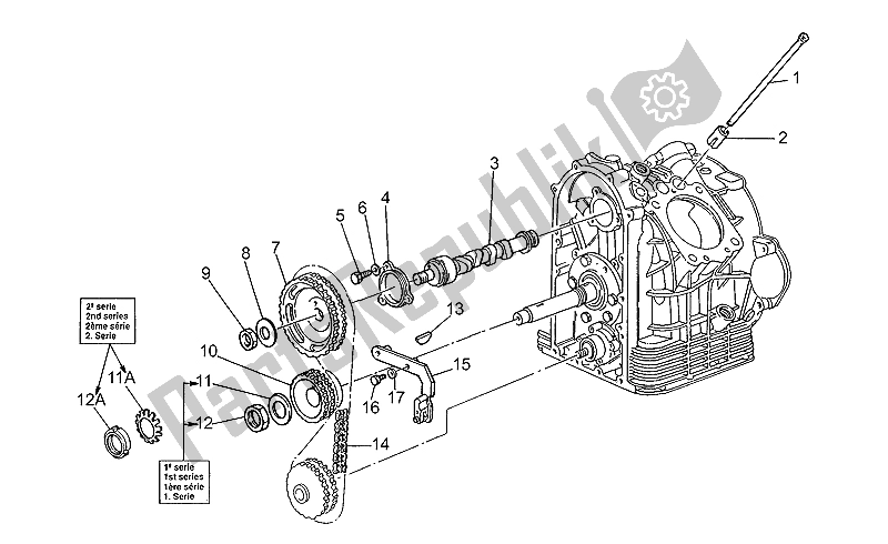 Toutes les pièces pour le Système De Chronométrage du Moto-Guzzi Quota 1000 1992