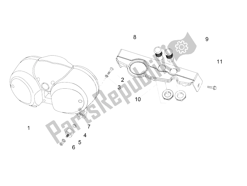 Todas las partes para Tablero de Moto-Guzzi V7 II Special ABS 750 2015