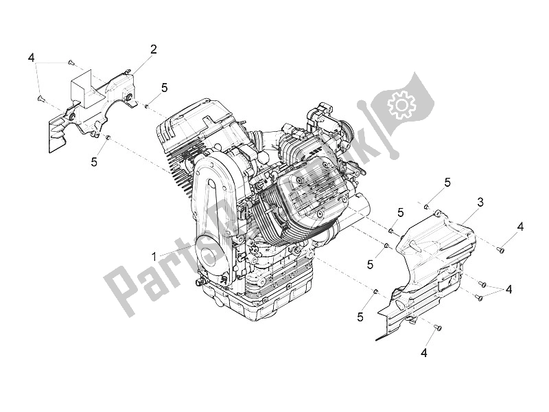 Todas las partes para Palanca Parcial Completa Del Motor de Moto-Guzzi Eldorado 1400 USA 2016