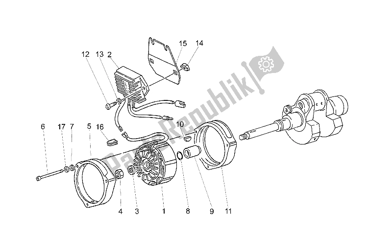 Todas las partes para Generador - Regulador de Moto-Guzzi California Jackal 1100 1999