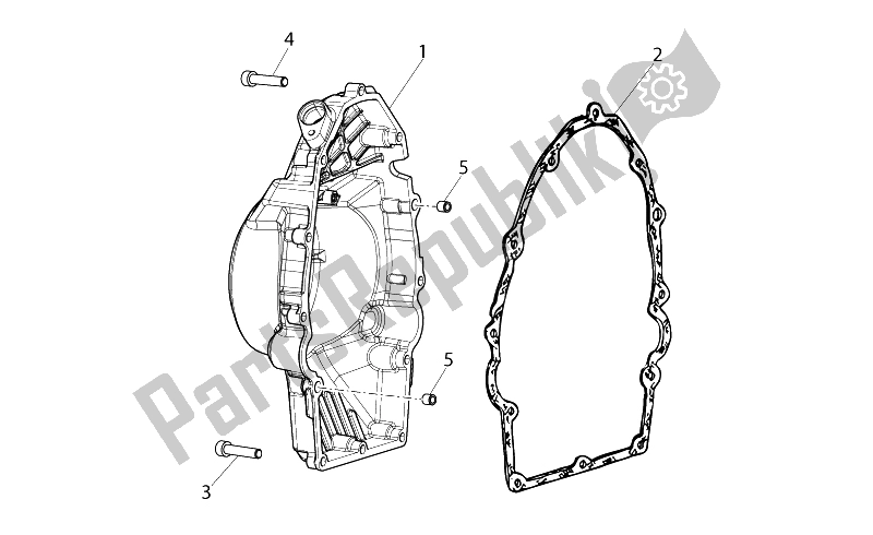 Todas las partes para Cubierta Del Sistema De Sincronización de Moto-Guzzi V7 II Racer ABS 750 2015