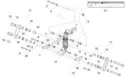 Connecting rod - rear shock abs.