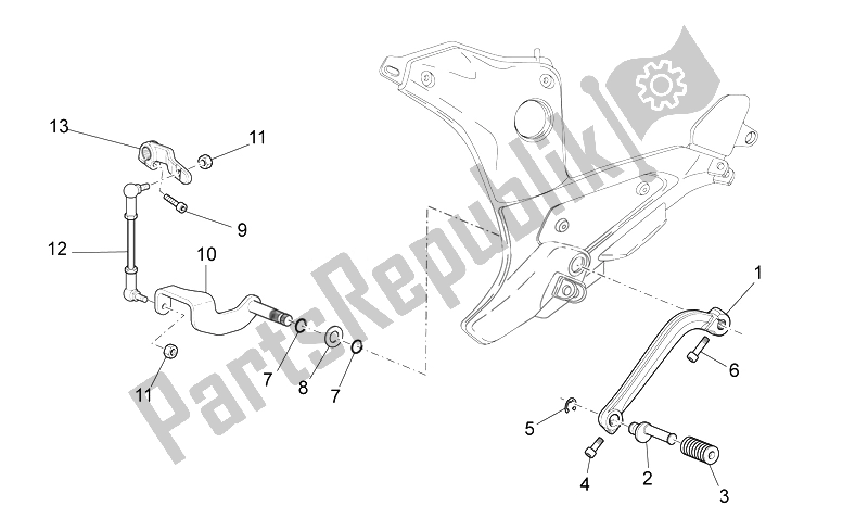 Toutes les pièces pour le Levier du Moto-Guzzi Norge 850 2007