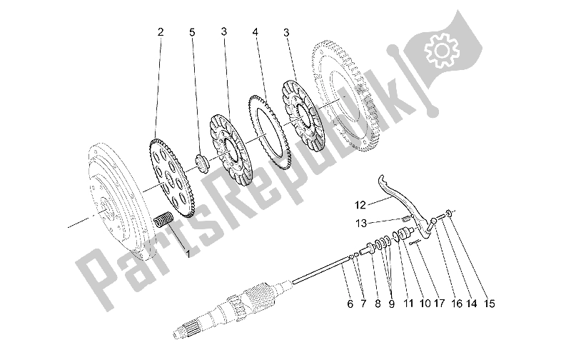 Toutes les pièces pour le Embrayage du Moto-Guzzi California Jackal 1100 1999