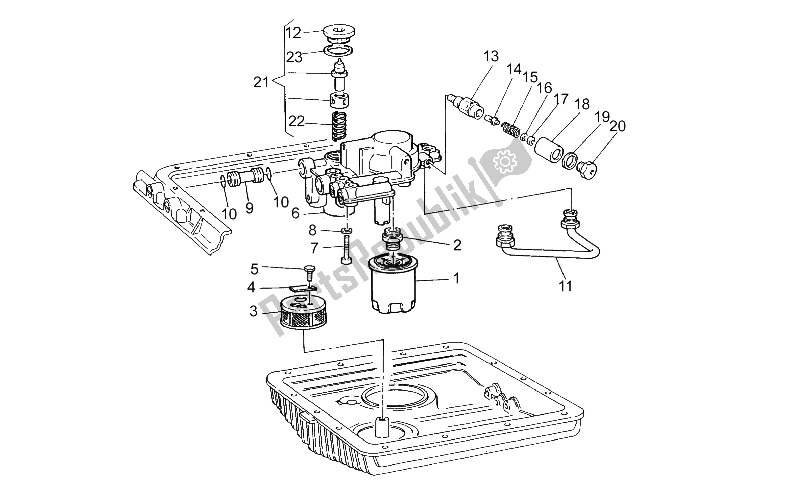 Todas las partes para Filtro De Aceite de Moto-Guzzi Daytona RS 1000 1997