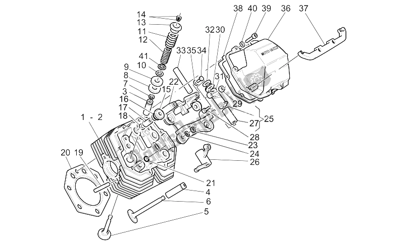 All parts for the Cylinder Head And Valves of the Moto-Guzzi V 11 CAT 1100 2003