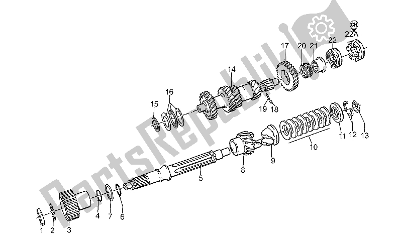 Toutes les pièces pour le Boîte De Vitesses du Moto-Guzzi V 10 Centauro 1000 1997