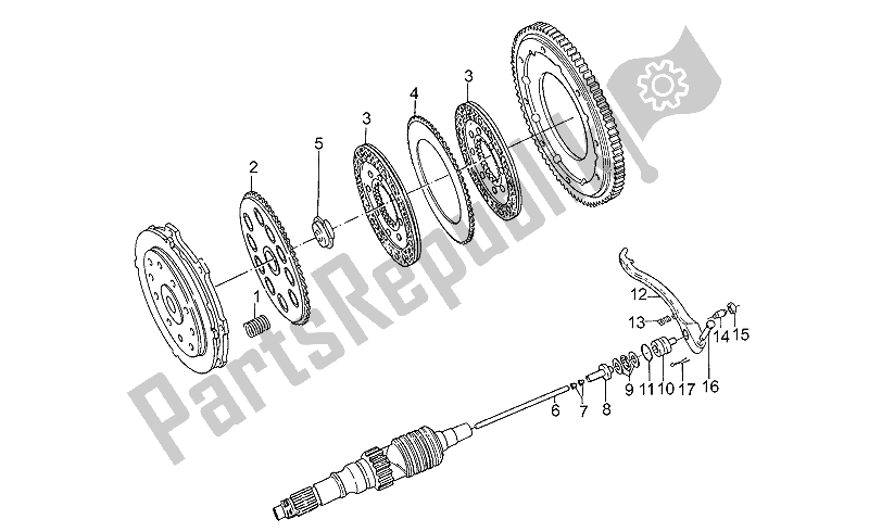 Toutes les pièces pour le Embrayage du Moto-Guzzi Sport Carburatori 1100 1994