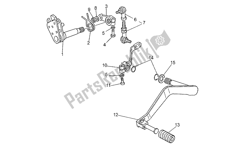 Todas las partes para Palanca De Cambios de Moto-Guzzi Quota 1000 1992