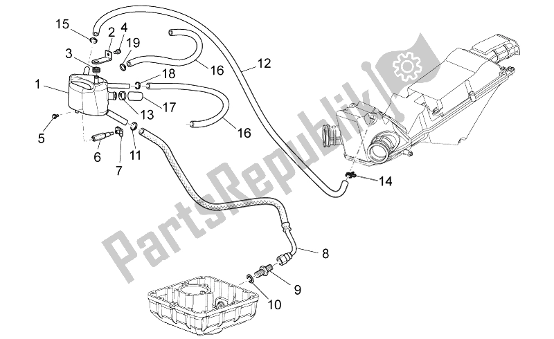 Tutte le parti per il Sistema Di Soffiaggio del Moto-Guzzi Griso S E 1200 8V 2015