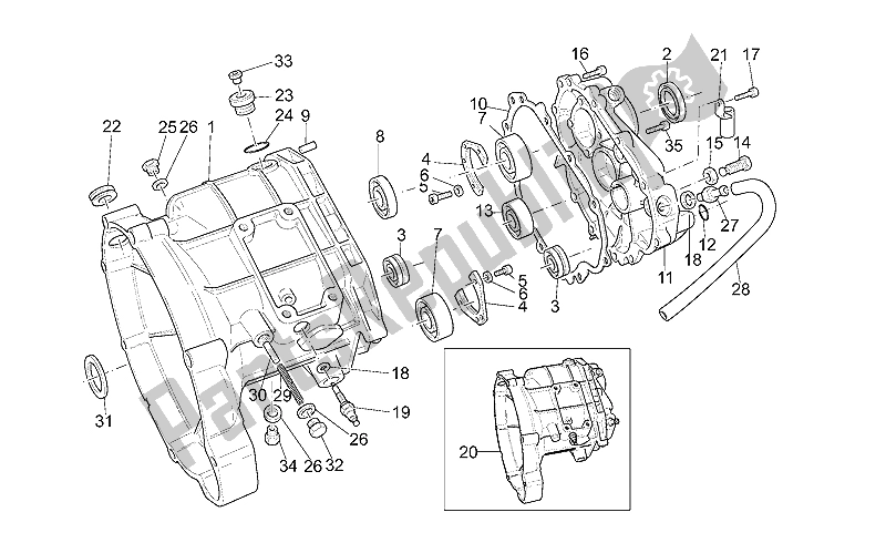 Toutes les pièces pour le Cage De Transmission du Moto-Guzzi California Special Sport 1100 2001