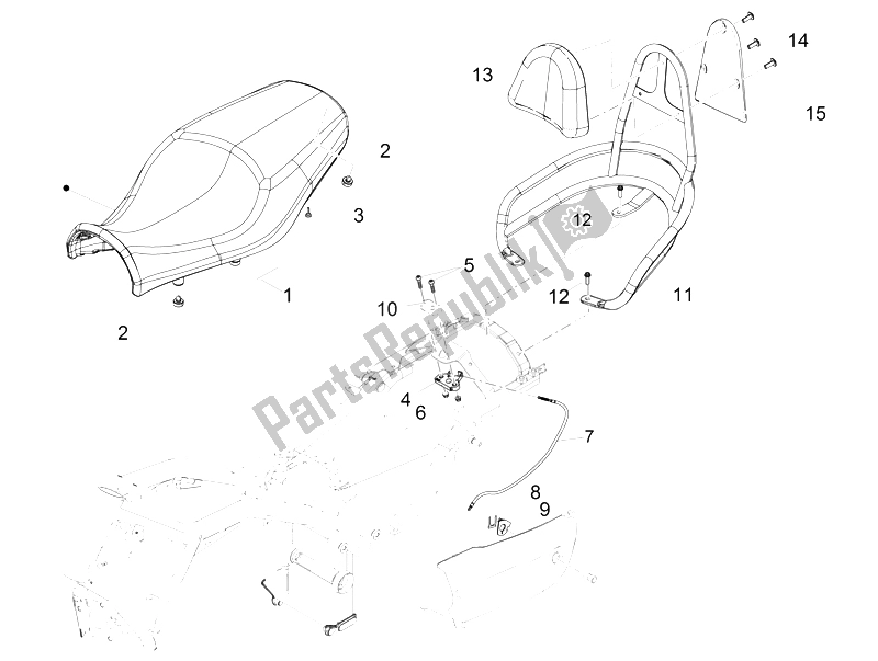 Toutes les pièces pour le Selle du Moto-Guzzi California 1400 Touring SE ABS 2015