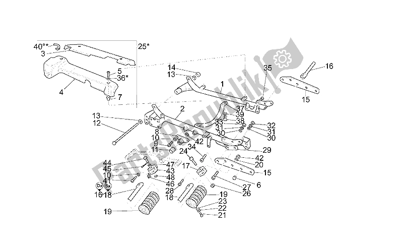 Toutes les pièces pour le Repose-pieds du Moto-Guzzi California Jackal 1100 1999