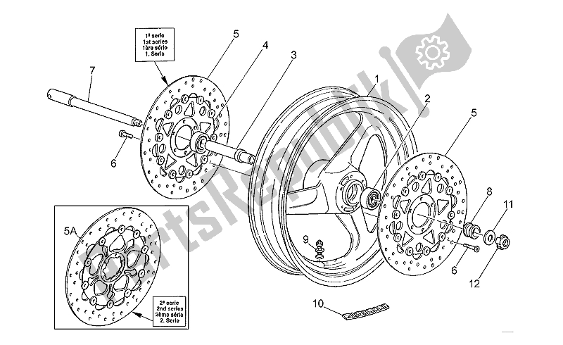 Toutes les pièces pour le Roue Avant du Moto-Guzzi Daytona RS 1000 1997