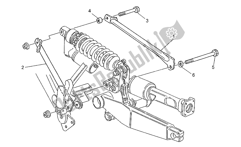 Toutes les pièces pour le Renforcement Du Cadre du Moto-Guzzi Quota 1000 1992