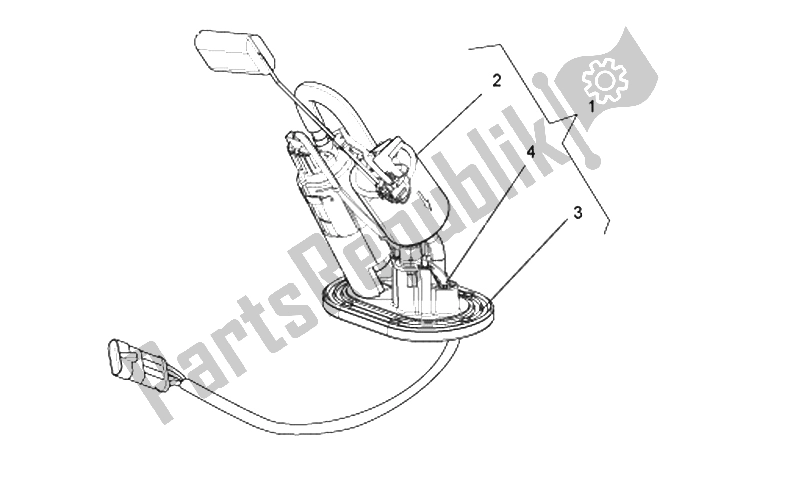 Toutes les pièces pour le Pompe à Carburant Interne du Moto-Guzzi Norge Polizia Berlino 850 2008