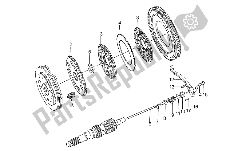 Toutes les pièces pour le Embrayage du Moto-Guzzi V 10 Centauro 1000 1997