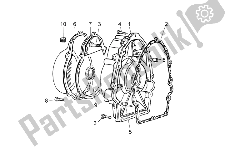 Todas las partes para Cubierta Del Sistema De Sincronización de Moto-Guzzi Nevada 750 S 2010