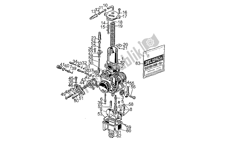 All parts for the Carburettors of the Moto-Guzzi 850 T5 III Serie Civile 1985
