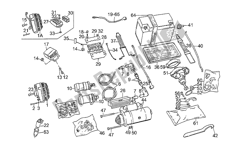 Toutes les pièces pour le Batterie, 1ère Série du Moto-Guzzi GT 1000 1987