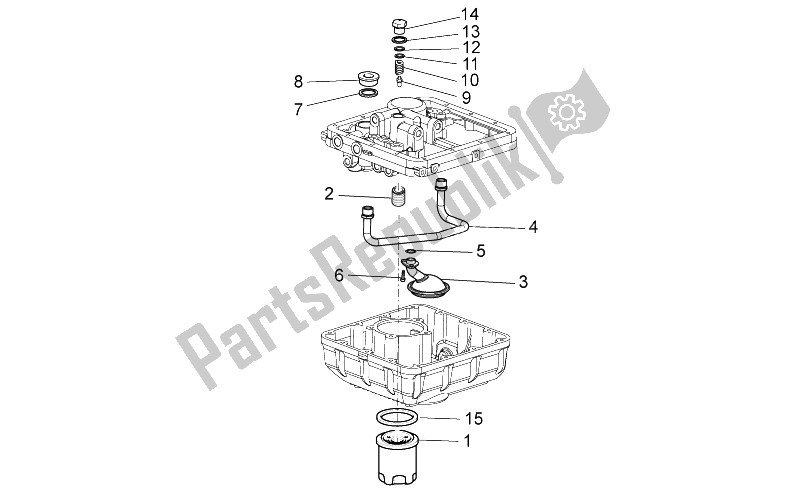 Alle onderdelen voor de Oliefilters van de Moto-Guzzi Stelvio 1200 2008