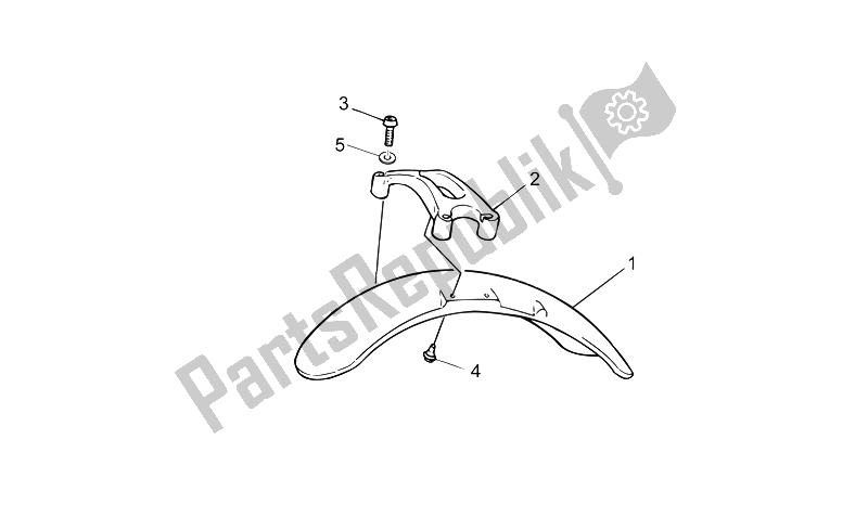 Tutte le parti per il Corpo Anteriore - Parafango Anteriore del Moto-Guzzi V7 Classic 750 2008