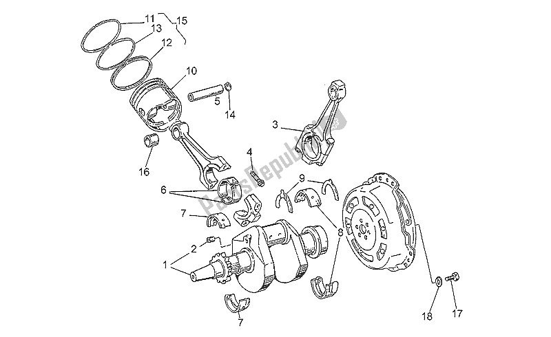 All parts for the Drive Shaft of the Moto-Guzzi Nevada 350 1993