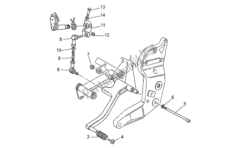 Toutes les pièces pour le Levier du Moto-Guzzi V 10 Centauro 1000 1997