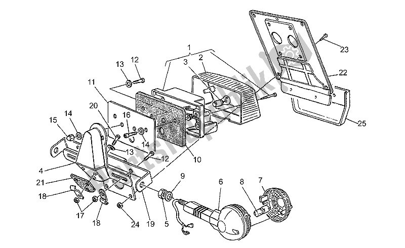 Todas las partes para Luz De La Cola de Moto-Guzzi S 1000 1989
