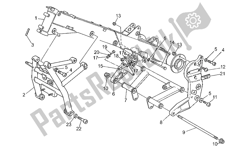 All parts for the Frame of the Moto-Guzzi Sport Corsa 1100 1998