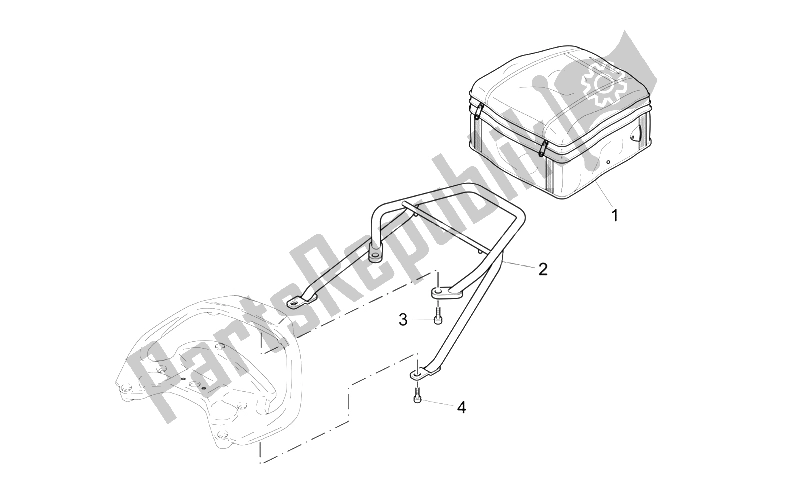 Toutes les pièces pour le Top Case De Tourisme du Moto-Guzzi Breva IE 750 2003