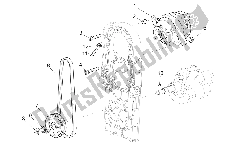 All parts for the Current Generator of the Moto-Guzzi 1200 Sport 8V 2008