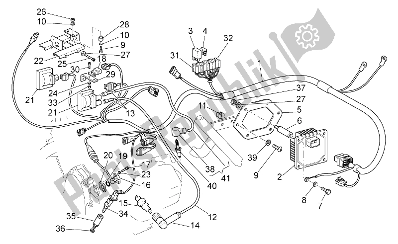 Toutes les pièces pour le Systeme électrique du Moto-Guzzi California Black Eagle 1100 2009