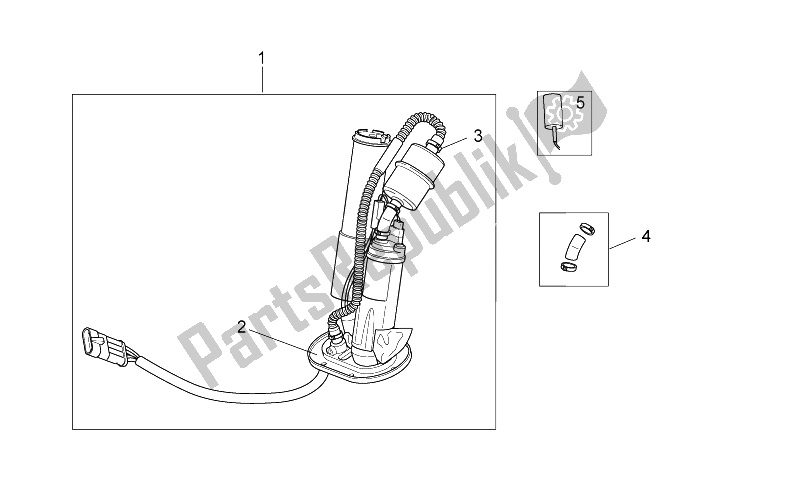 Toutes les pièces pour le Pompe à Carburant Interne du Moto-Guzzi Griso V IE 1100 2005