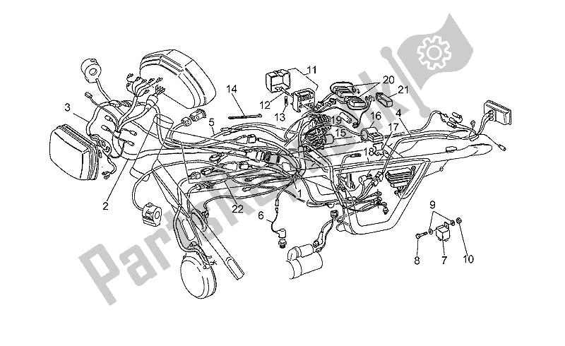 All parts for the Electrical System of the Moto-Guzzi Targa 750 1990