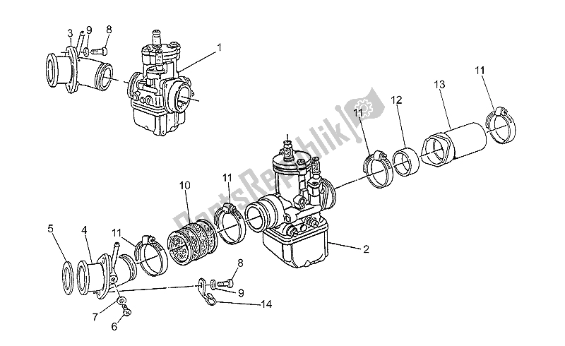 All parts for the Fuel Supply of the Moto-Guzzi 750 X Polizia PA 2A Serie 1995