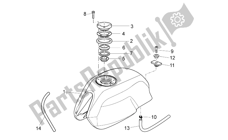 Toutes les pièces pour le Réservoir D'essence du Moto-Guzzi V7 Special 750 2014