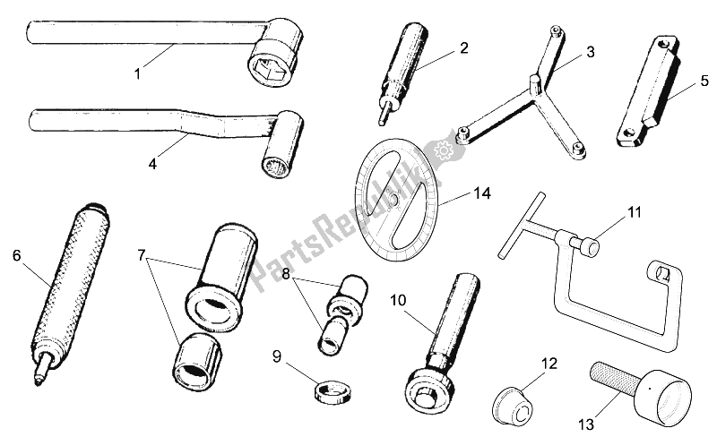 Alle onderdelen voor de Specifieke Tools Ii van de Moto-Guzzi Nevada Classic IE 750 2004