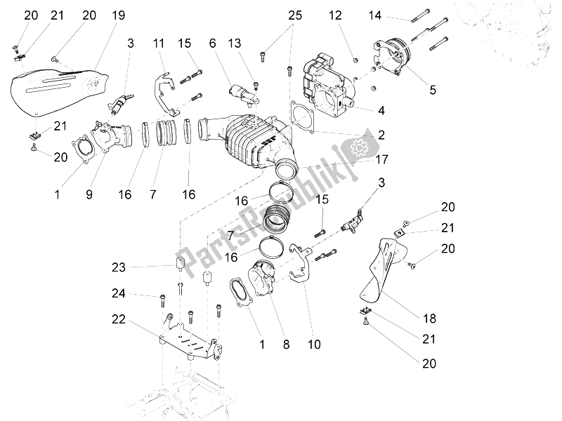 Todas las partes para Cuerpo Del Acelerador de Moto-Guzzi Audace 1400 2015