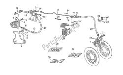 Front LH/rear brake system