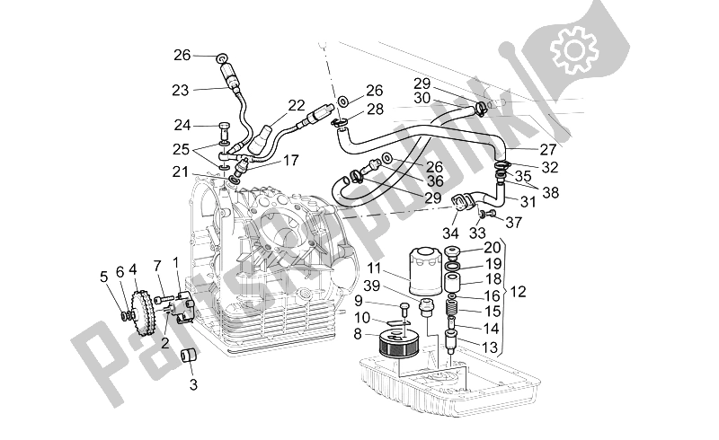 Toutes les pièces pour le Alimentation - Pompe à Huile du Moto-Guzzi California Special Sport AL PI 1100 2002