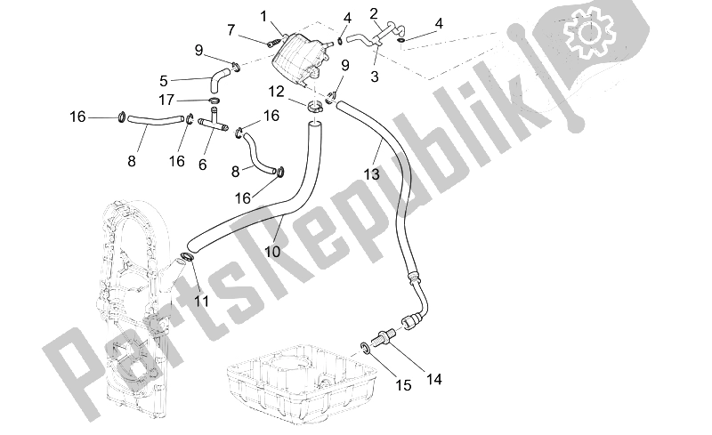 Toutes les pièces pour le Système De Soufflage du Moto-Guzzi Breva V IE 850 2006