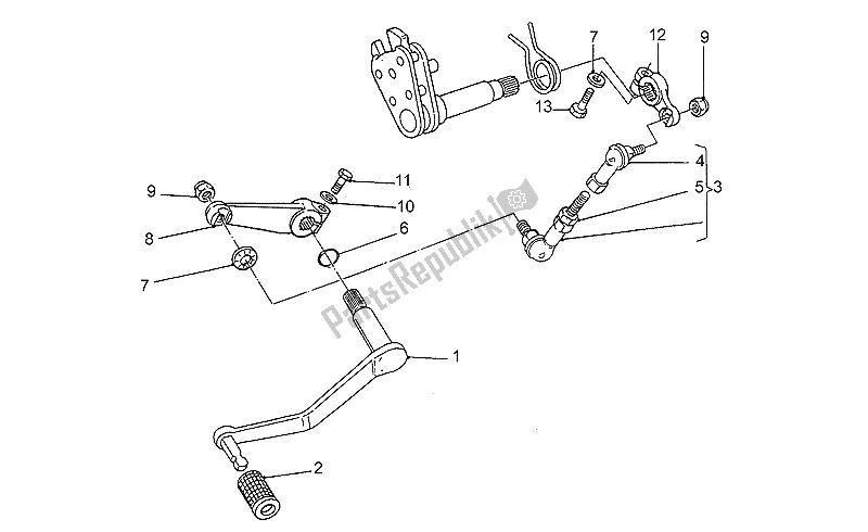 Todas las partes para Palanca De Cambios de Moto-Guzzi S 1000 1989