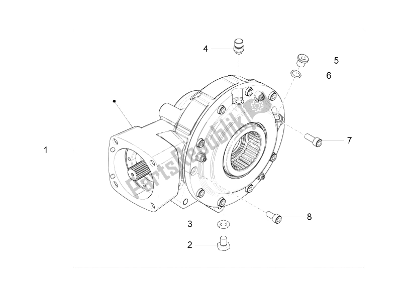 All parts for the Rear Transmission / Components of the Moto-Guzzi California 1400 Touring ABS 2012